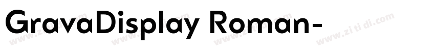 GravaDisplay Roman字体转换